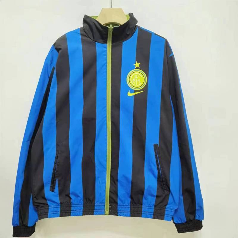 AAA Quality Inter Milan 24/25 Reversible Wind Coat - Blue/Greem